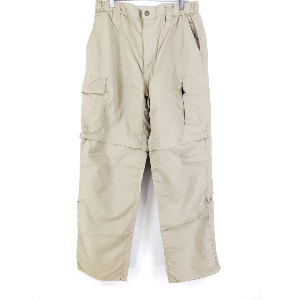 Canyon River Convertible Pants Men's Size Large Tan Gusseted